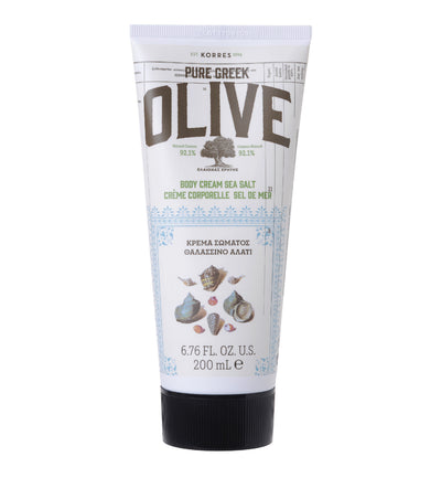 Pure Greek Olive Body Cream Sea Salt 200ml