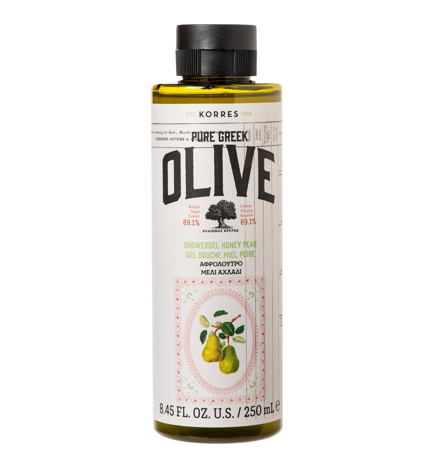 Pure Greek Shower Gel Honey Pear