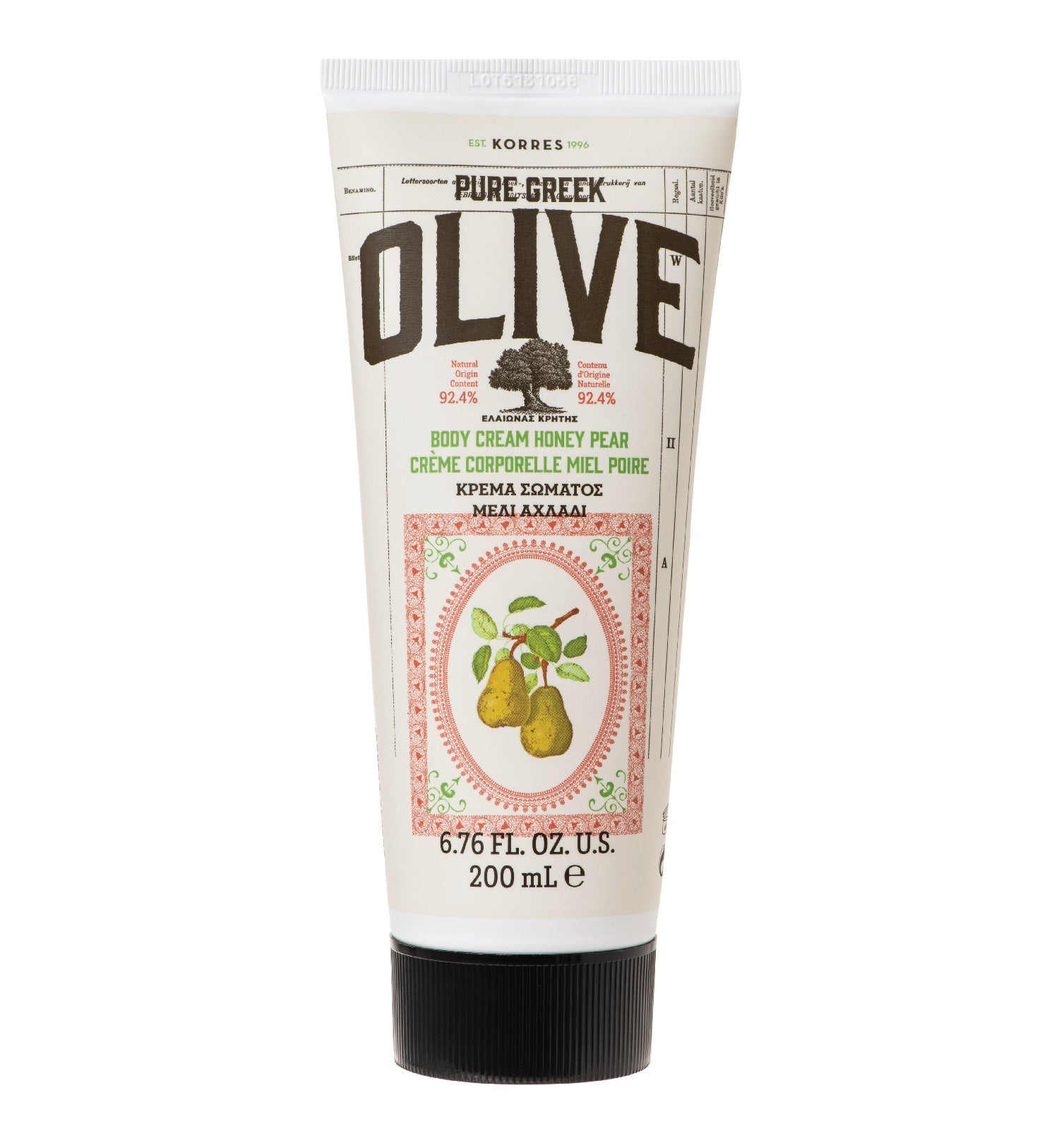 Pure Greek Olive Body Honey Pear