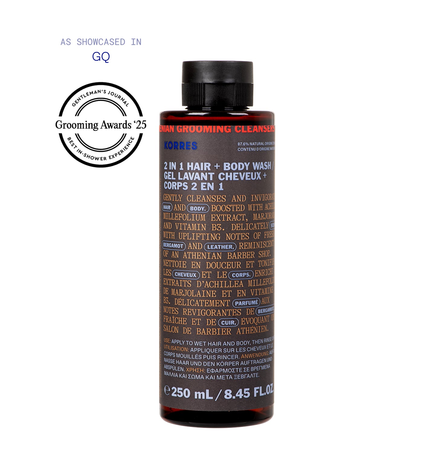Athenian Grooming 2 1 Hair + Body Wash